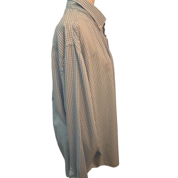 Peter Millar Silk Blend Dress Shirt, XXL, Cottage Blue, Golf Club Embroidery - Picture 4 of 7